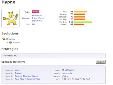 hypno smogon|is hypno a good pokemon.